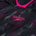 Speedo women's one-piece swimsuit HyperBoom Allover Medalist black/electric pink/usa charcoal 4