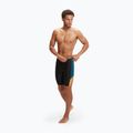 Men's Speedo Dive black/dark teal/mandarin peel swim jammers 4