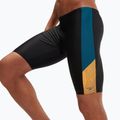 Men's Speedo Dive black/dark teal/mandarin peel swim jammers 6