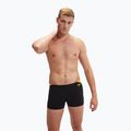 Men's Speedo Hyper Boom Splice black/lemon drizzle swim boxers 4