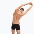 Men's Speedo Hyper Boom Splice black/lemon drizzle swim boxers 5