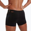 Men's Speedo Tech Panel black/mandarin peel/dark teal swim boxers 8