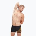 Men's Speedo Medley Logo black/mandarin peel swim boxers 5