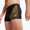 Men's Speedo Medley Logo black/mandarin peel swim boxers 7