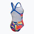 Speedo women's swimsuit Allover Digital Leaderback watermelon/flare pink/man peel/lemon drizzle 3