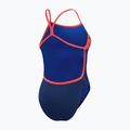 Speedo Placement Digital Vback women's one-piece swimsuit cerulean blue/true cobalt/watermelon/white 3