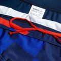 Men's Speedo Placement Digital Brief cerulean blue/true cobalt/watermelon/white swim shorts 4