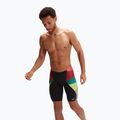 Men's Speedo Placement Digital V-Cut swim trunks black/sweet purple/harlequin green/watermelon 5