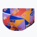 Speedo 13 Allover Club Training Digital Brief children's swim briefs true cobalt/sweet purple/mandarin peel 2