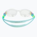 Women's swim goggles Speedo Biofuse 2.0 clear / white / marine blue / clear 4