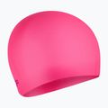 Speedo Plain Moulded Silicone Junior flare pink/wineberry swimming cap