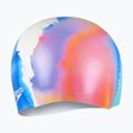 Speedo Digital Printed white/punch blue/nectarine swimming cap 2