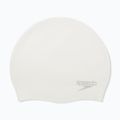 Speedo Plain Moulded Silicone swimming cap white/silver