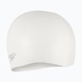 Speedo Plain Moulded Silicone swimming cap white/silver 2