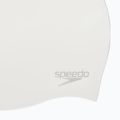 Speedo Plain Moulded Silicone swimming cap white/silver 3