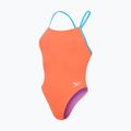 Speedo Solid Tie Back siren red one-piece swimsuit