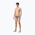 Speedo men's 13.5cm Allover Training Club Brief swimming boxers black/matcha green/siren red 2