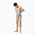 Speedo men's 13.5cm Allover Training Club Brief swimming boxers punch blue/kiki pink 2