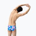 Speedo men's 13.5cm Allover Training Club Brief swimming boxers punch blue/kiki pink 3