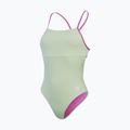 Speedo Solid Lattice Tie-Back one-piece swimsuit matcha green