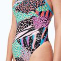 Speedo Allover Digital Tie Back one-piece swimsuit black/matcha green/siren red 7