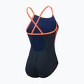 Women's one-piece swimsuit Speedo Allover Fixed Crossback true navy/siren red/punch blue 2