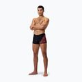 Speedo Medley Logo Aquashort men's swimming boxers black/siren red 6