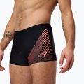 Speedo Medley Logo Aquashort men's swimming boxers black/siren red 8