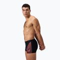 Speedo Medley Logo Aquashort men's swimming boxers black/siren red 9