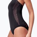 Speedo Placement Muscleback one-piece swimsuit black/plum dandy/siren 9