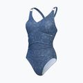 Speedo Shaping Printed V Neck One Piece Swimsuit spruce blue/washed blue