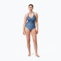 Speedo Shaping Printed V Neck One Piece Swimsuit spruce blue/washed blue 6