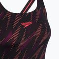 Speedo HyperBoom Allover Medalist black/plum dandy/siren red one-piece swimsuit 3