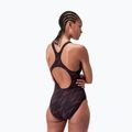 Speedo HyperBoom Allover Medalist black/plum dandy/siren red one-piece swimsuit 3