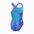 Speedo HyperBoom Allover Medalist siren red/true cobalt/picton blue children's one-piece swimsuit 2