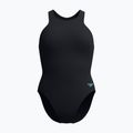 Women's one-piece swimsuit Speedo Racer Zip with Built in Swim Bra anthracite anthracite