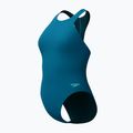 Ladies' one-piece swimsuit Speedo Racer Zip with Built in Swim Bra dark teal 8