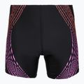 Men's swim jammers Speedo Duo Logo Print Mid Jammer black/coral sands/neon violet