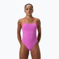 Women's one-piece swimsuit Speedo Solid Lattice Tie-Back neon violet 5