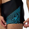 Speedo Medley Logo Aquashort men's swimming boxers black/picton blue 4