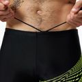Speedo Medley Logo Aquashort men's swimming boxers black/hyper yellow 4