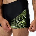 Speedo Medley Logo Aquashort men's swimming boxers black/hyper yellow 3