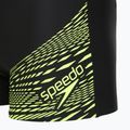 Speedo Medley Logo Aquashort men's swimming boxers black/hyper yellow 3