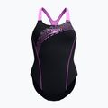 Women's one-piece swimsuit Speedo Medley Logo Medalist neon violet