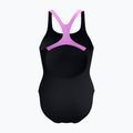Women's one-piece swimsuit Speedo Medley Logo Medalist neon violet 2