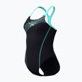 Women's one-piece swimsuit Speedo Medley Logo Medalist arctic glass 3