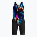 Speedo Fastskin Endurance+ Max Openback Kneeskin lava blur children's one-piece swimsuit