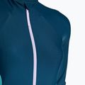 Speedo women's one-piece swimsuit Zip Colorblock dark teal 3