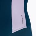 Speedo women's one-piece swimsuit Zip Colorblock dark teal 4