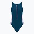 Speedo women's one-piece swimsuit Zip Colorblock dark teal